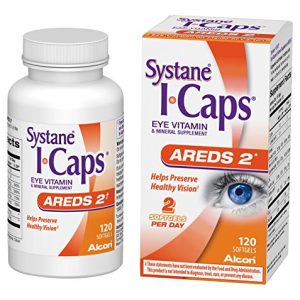 Systane ICaps Eye Vitamin & Mineral Supplement, AREDS 2 Formula, 120 Softgels-0