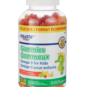 Equate Omega-3 for Kids Gummies, Value Size| 250 gummies-0