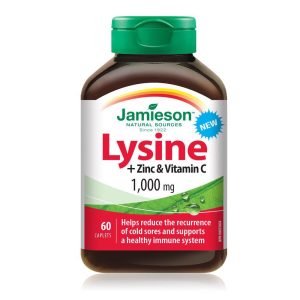 Jamieson Lysine + Zinc & Vitamin C 1000mg x 60 caplets-0