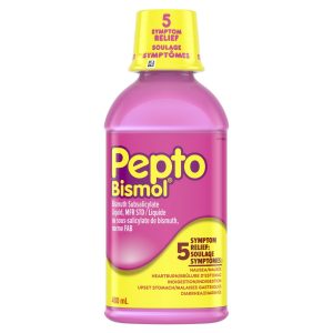 Pepto Bismol Liquid for Nausea, Heartburn, Indigestion, Upset Stomach, and Diarrhea Relief| Original Flavour, 480 mL-0