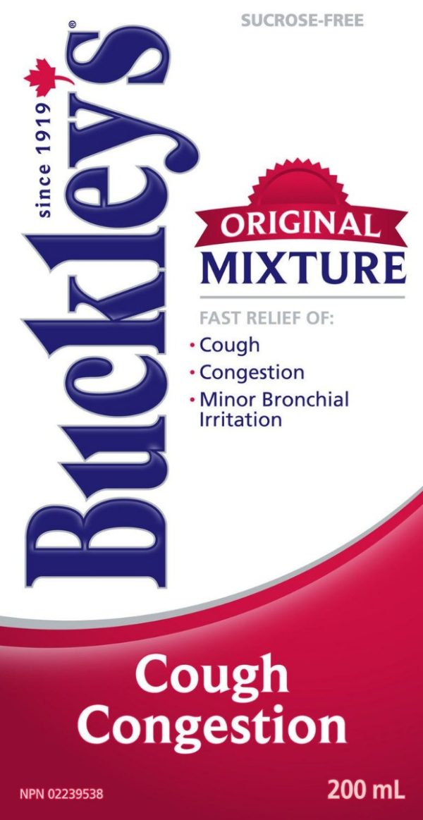 Buckley's Original Mixture Cough Congestion Syrup - Buckley's Syrups| 200 mL sucrose-free-0