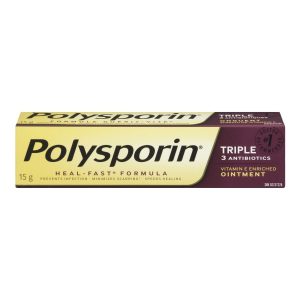 Polysporin Triple Antibiotic Cream, Heal-Fast Formula 15 g-0