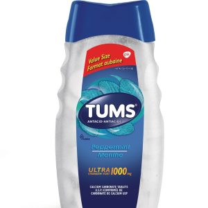 Tums Ultra Strength 1000mg Antacid for Heartburn Relief| 160 count Peppermint-0