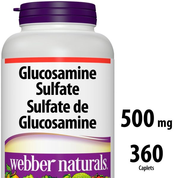 Webber Naturals® Glucosamine Sulfate 500 mg x 360 caplets-0