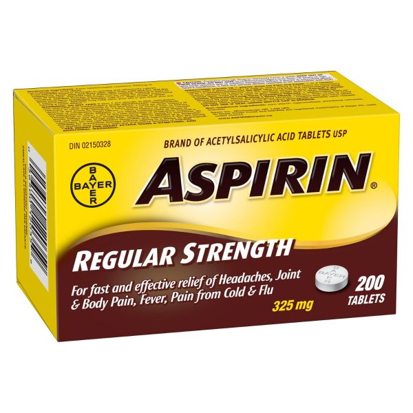 ASPIRIN® Regular Strength, 325mg | 200 Tablets-128