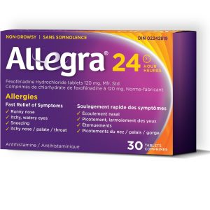 Allegra 24 Hour Allergy Relief Tablets x 30 Tablets-0