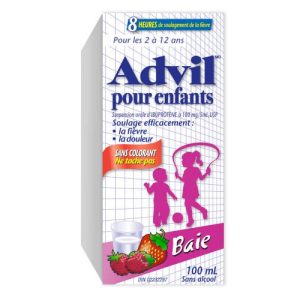 Children's Advil Suspension Dye-Free Berry 100 ml-0