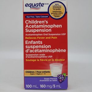Equate Children's Acetaminophen Suspension| Grape Flavor-0