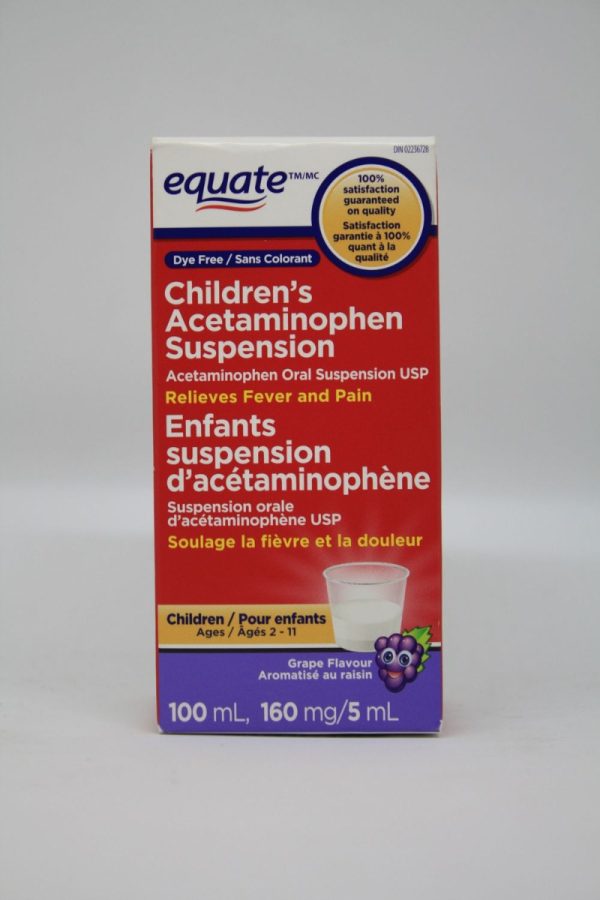 Equate Children's Acetaminophen Suspension| Grape Flavor-0