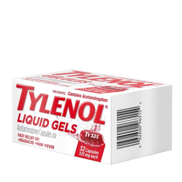Tylenol Liquid Gels for Headache, Pain & Fever x 32 capsules-195