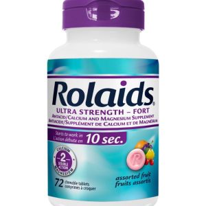 Rolaids Ultra Strength Fruit Flavoured Antacids 72 Tablets-0