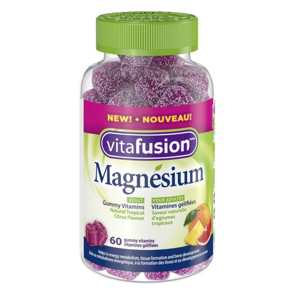 Vitafusion Magnesium Gummy Supplements| 60 gummies, natural flavours-465