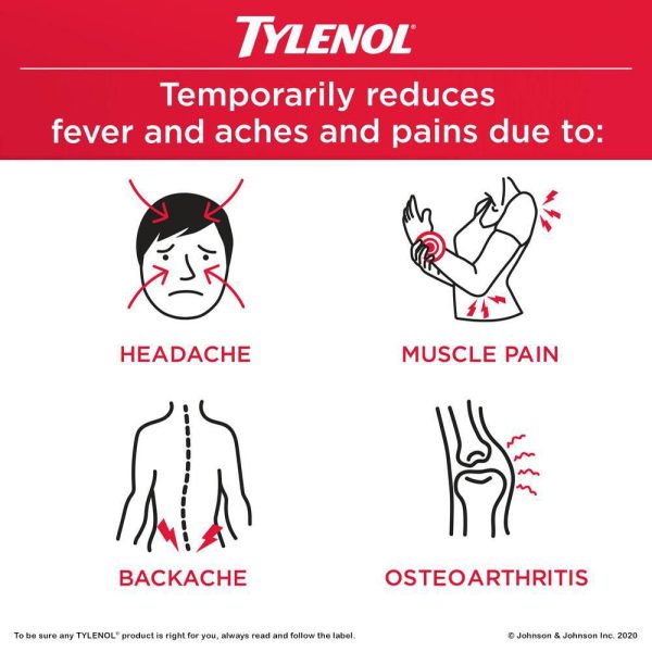 Tylenol Arthritis Pain Relief Acetaminophen 650mg x 50 Caplets-189
