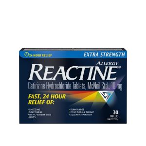 Reactine Extra Strength 24 Hour Allergy Medicine, Antihistamine 10mg x 30 Tablets-0