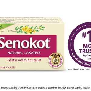 Senokot Natural Laxative Tablets| Natural Senna Laxative 100 Count-0