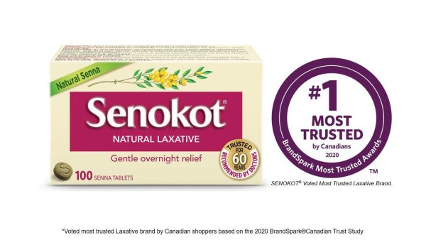 Senokot Natural Laxative Tablets| Natural Senna Laxative 100 Count-0