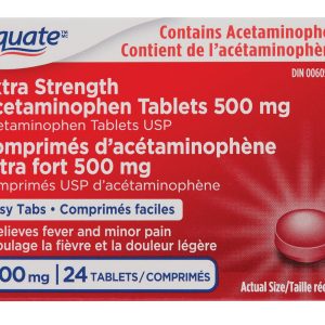 Extra Strength Acetaminophen Tablets 500 mg x 24 tablets-0