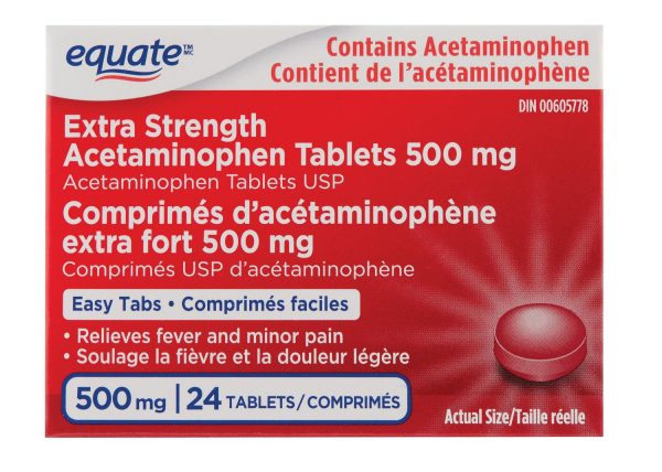 Extra Strength Acetaminophen Tablets 500 mg x 24 tablets-0