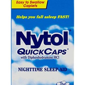 Nytol Nighttime Sleep Aid Quick Caps with Diphenhydramine HCl 25 mg | 16 Caplets-0