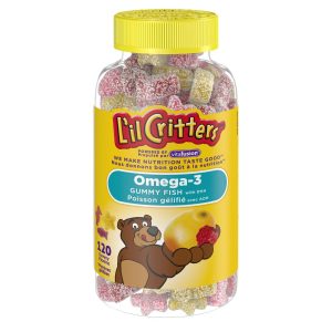 L’il Critters Omega-3 Gummy Fish DHA Gummy Vitamins| 120 gummies, natural flavour-0