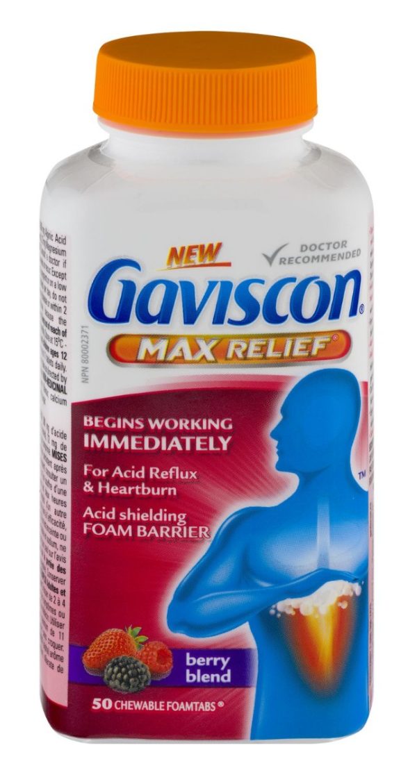 Gaviscon Max Relief Tablet Berry Blend 50 Tablets-0