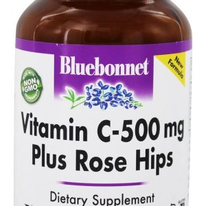 Bluebonnet Nutrition - Vitamin C500 Plus Rose Hips Dietary Supplement - 90 Vegetarian Capsules-0