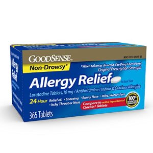 GoodSense Allergy Relief Loratadine Tablets 10 mg 365 Count Allergy Pills for Allergy Relief-0